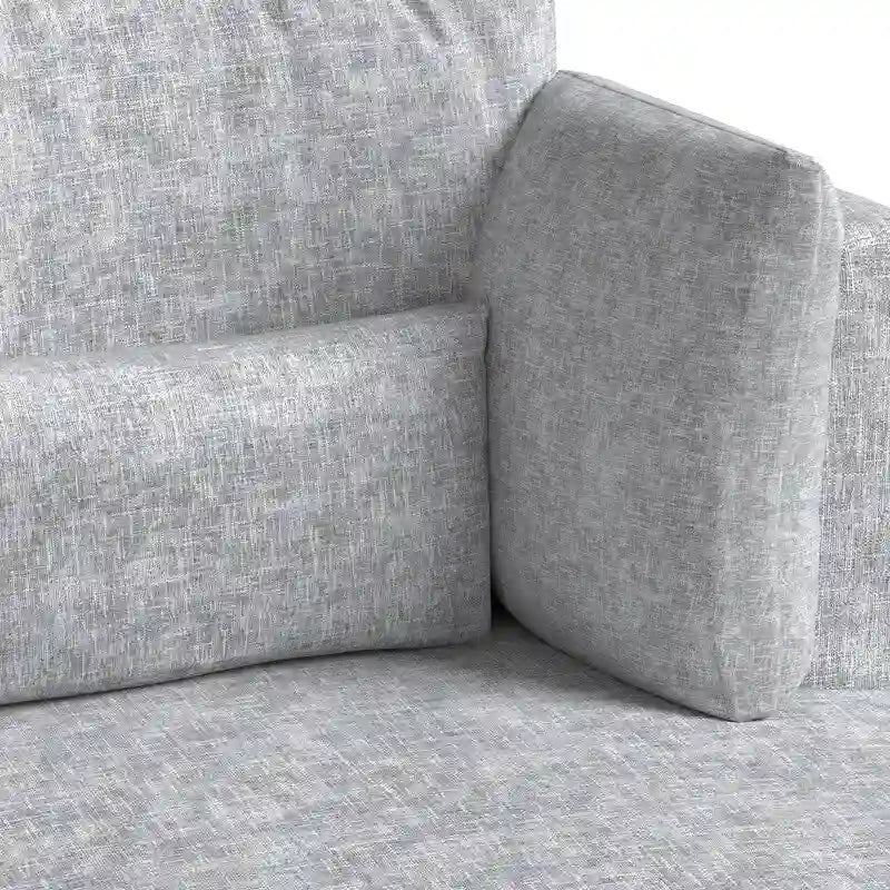 Fauteuil d'appoint rembourré pivotant large de 88,1 cm en chenille de style moderne et doux