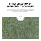 Fauteuil d'appoint rembourré pivotant large de 88,1 cm en chenille de style moderne et doux