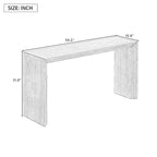 Console de style moderne en placage de bois massif de Paulownia, convient pour le hall d'entrée, le salon ou l'entrée.