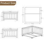 Table basse relevable de style rustique avec rangement