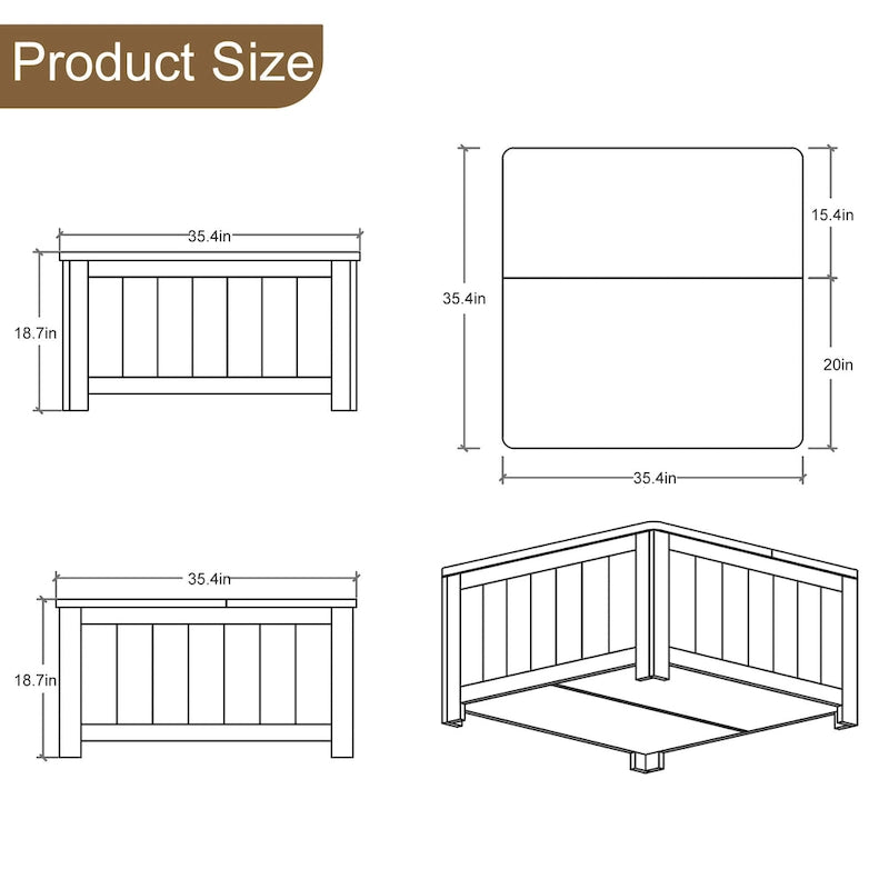 Table basse relevable de style rustique avec rangement