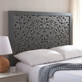  Home Remedy Grey Walnut Cut-Out Pattern Headboard