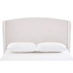 - Cadre de lit classique Windsor avec tête de lit capitonnée à oreilles