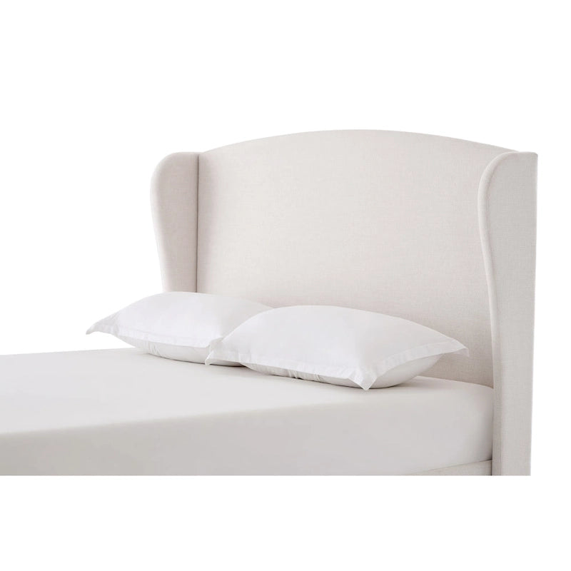 - Cadre de lit classique Windsor avec tête de lit capitonnée à oreilles