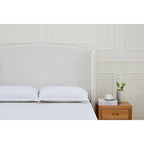 - Cadre de lit classique Windsor avec tête de lit capitonnée à oreilles