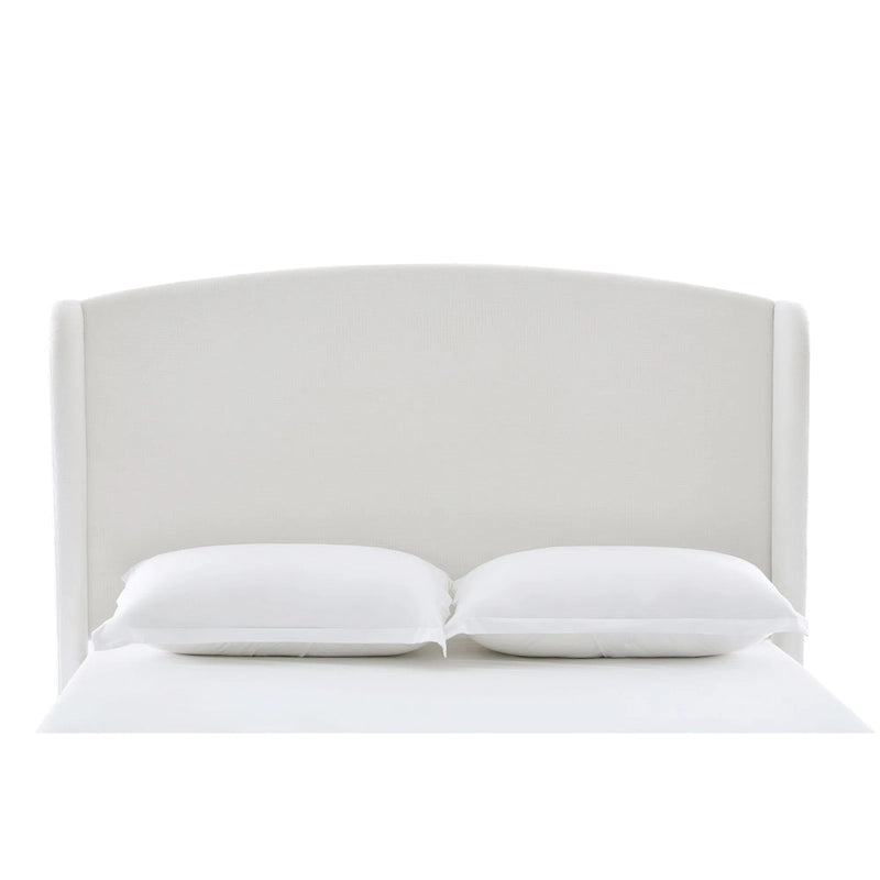 - Cadre de lit classique Windsor avec tête de lit capitonnée à oreilles