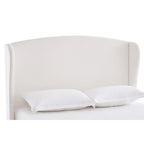 - Cadre de lit classique Windsor avec tête de lit capitonnée à oreilles