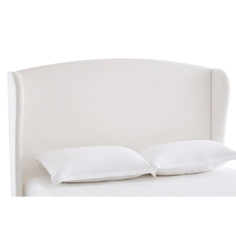 - Cadre de lit classique Windsor avec tête de lit capitonnée à oreilles