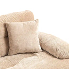 Canapé 3 places rembourré 84 cm avec coussins en mousse à mémoire de forme double couche et coussins de confort offerts