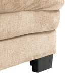 Canapé 3 places rembourré 84 cm avec coussins en mousse à mémoire de forme double couche et coussins de confort offerts