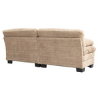 Canapé 3 places rembourré 84 cm avec coussins en mousse à mémoire de forme double couche et coussins de confort offerts