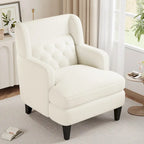  Upholstered Accent Chair Tufted Armchair for Living Room and Bedroom