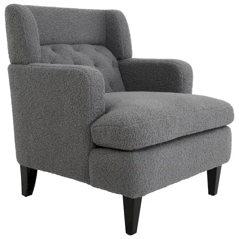 Fauteuil d'appoint capitonné pour salon et chambre à coucher