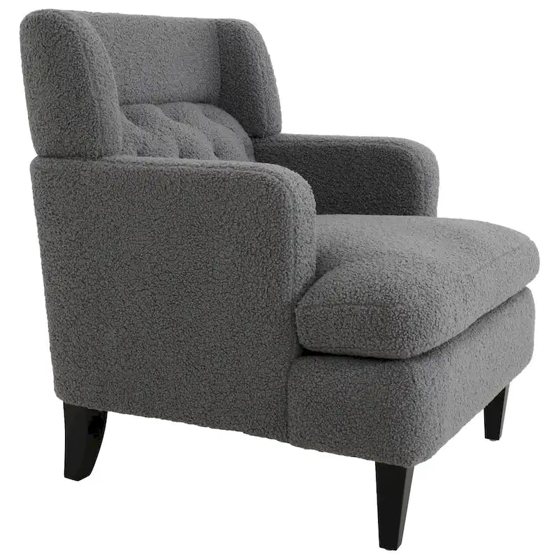 Fauteuil d'appoint capitonné pour salon et chambre à coucher
