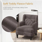 Fauteuil d'appoint capitonné pour salon et chambre à coucher