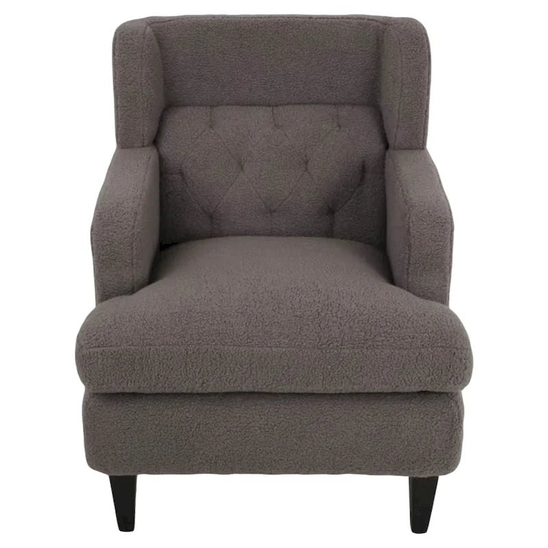 Fauteuil d'appoint capitonné pour salon et chambre à coucher