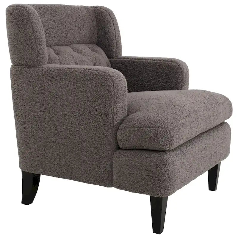 Fauteuil d'appoint capitonné pour salon et chambre à coucher