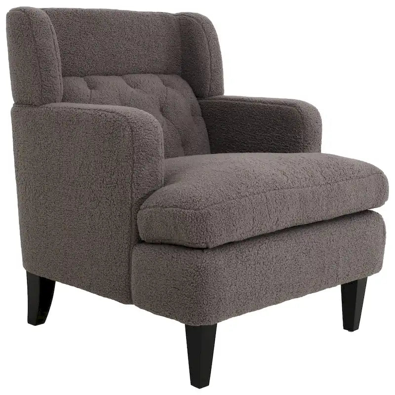 Fauteuil d'appoint capitonné pour salon et chambre à coucher
