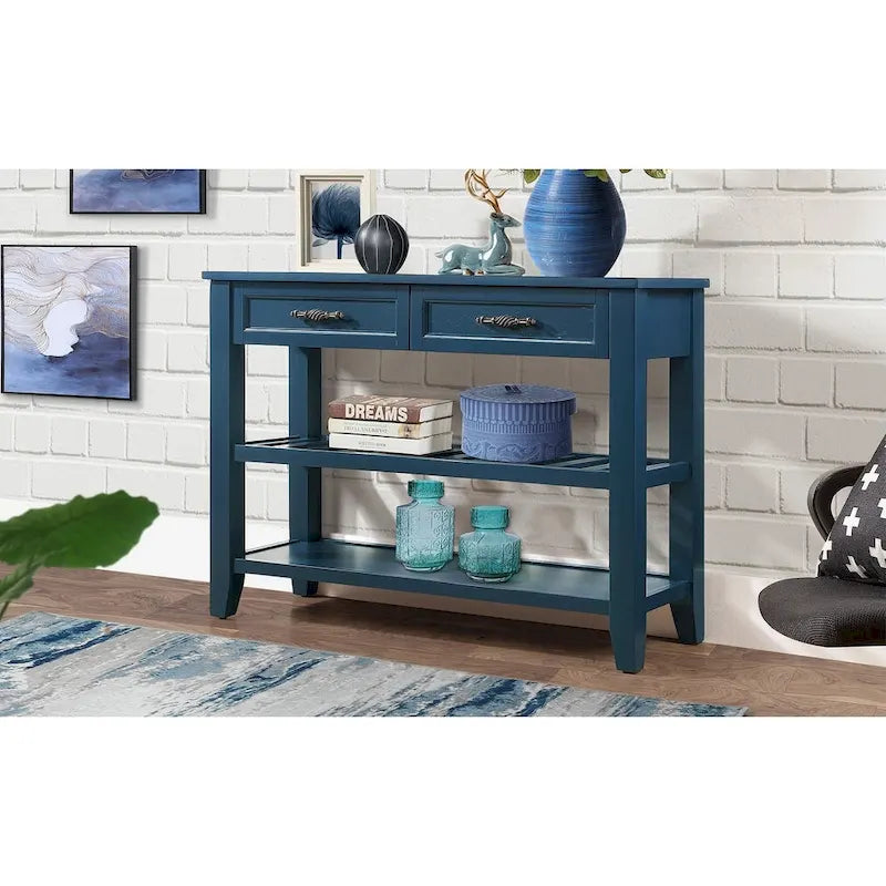 Console polyvalente en bois avec rangement et design élégant pour la décoration intérieure