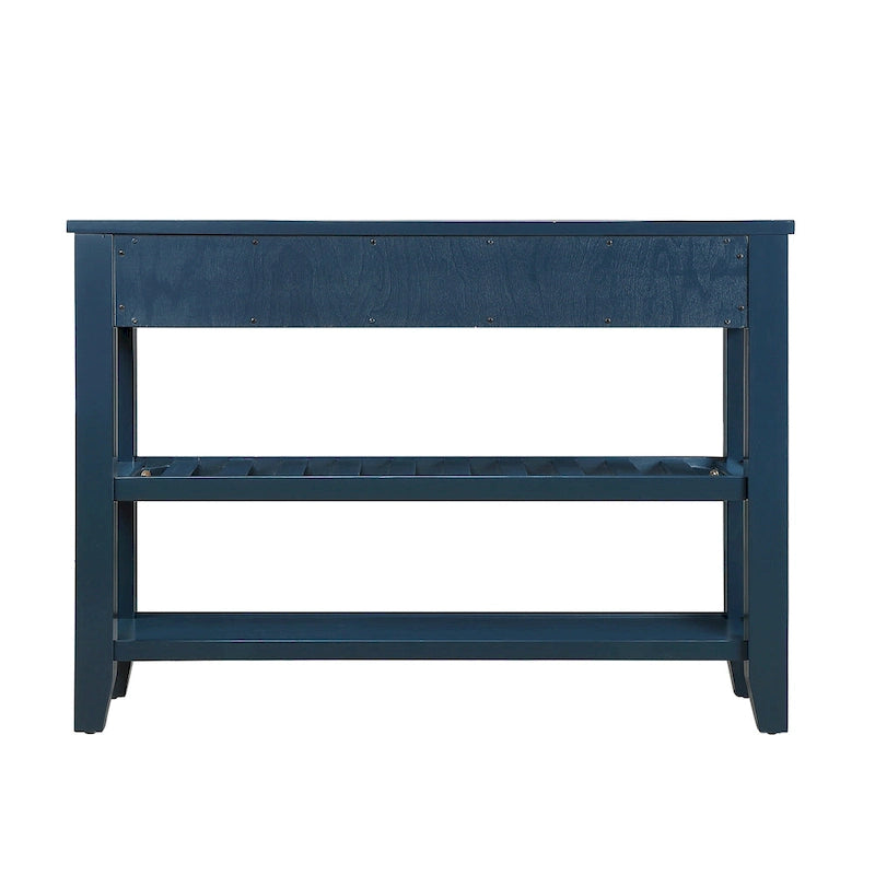 Console polyvalente en bois avec rangement et design élégant pour la décoration intérieure