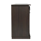 Meuble TV en bois de style ferme avec porte coulissante type grange