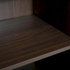 Meuble TV en bois de style ferme avec porte coulissante type grange