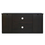 Meuble TV en bois de style ferme avec porte coulissante type grange