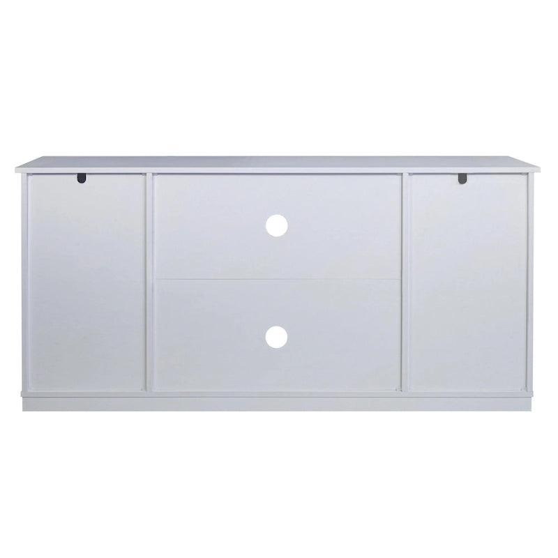 Meuble TV en bois de style ferme avec porte coulissante type grange