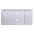 Meuble TV en bois de style ferme avec porte coulissante type grange