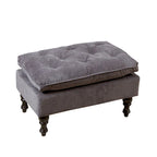 Pouffe en tissu touffeté Jeremy par