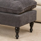 Pouffe en tissu touffeté Jeremy par
