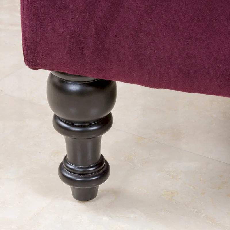 Pouffe en tissu touffeté Jeremy par