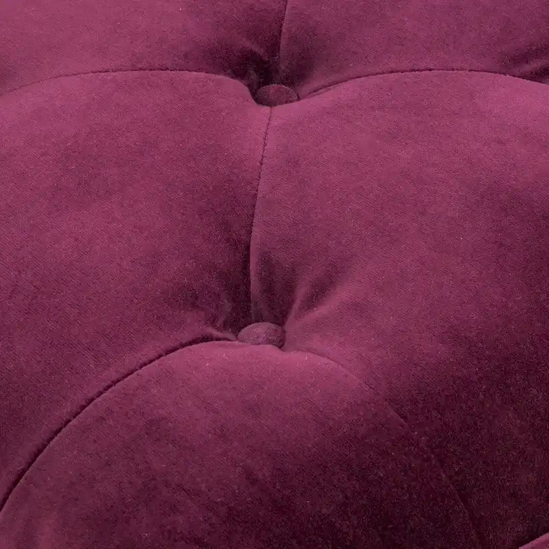 Pouffe en tissu touffeté Jeremy par