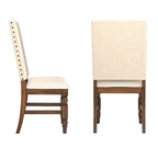 Chaises de salle à manger rembourrées Lubeck Nailhead (Lot de 2)