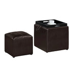 Repose-pieds individuel avec tabouret et plateau réversible