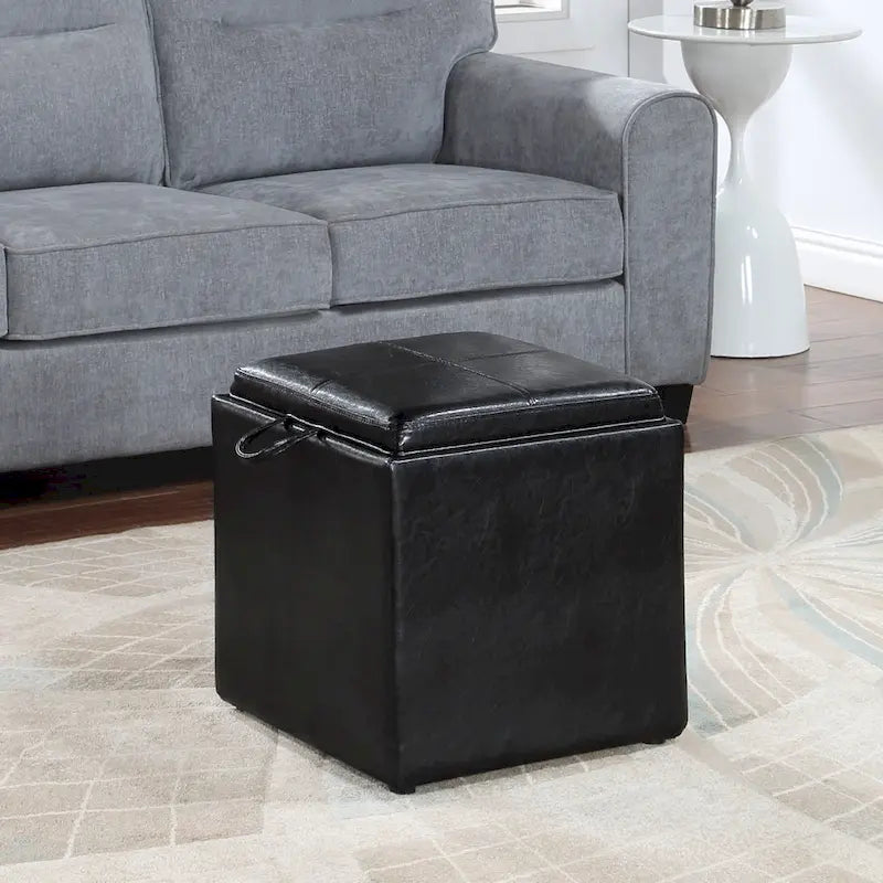 Repose-pieds individuel avec tabouret et plateau réversible