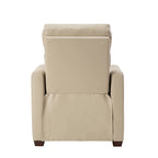 Fauteuil inclinable électrique en cuir véritable de 80 cm de large avec port USB, lot de 2