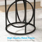 Table d'appoint ronde moderne de 20 po