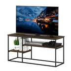 Meuble TV moderne pour téléviseur jusqu'à 50 pouces, coloris noyer Columbia