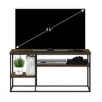 Meuble TV moderne pour téléviseur jusqu'à 50 pouces, coloris noyer Columbia