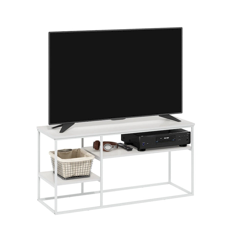 Meuble TV moderne pour téléviseur jusqu'à 50 pouces, coloris noyer Columbia