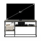 Meuble TV moderne pour téléviseur jusqu'à 50 pouces, coloris noyer Columbia