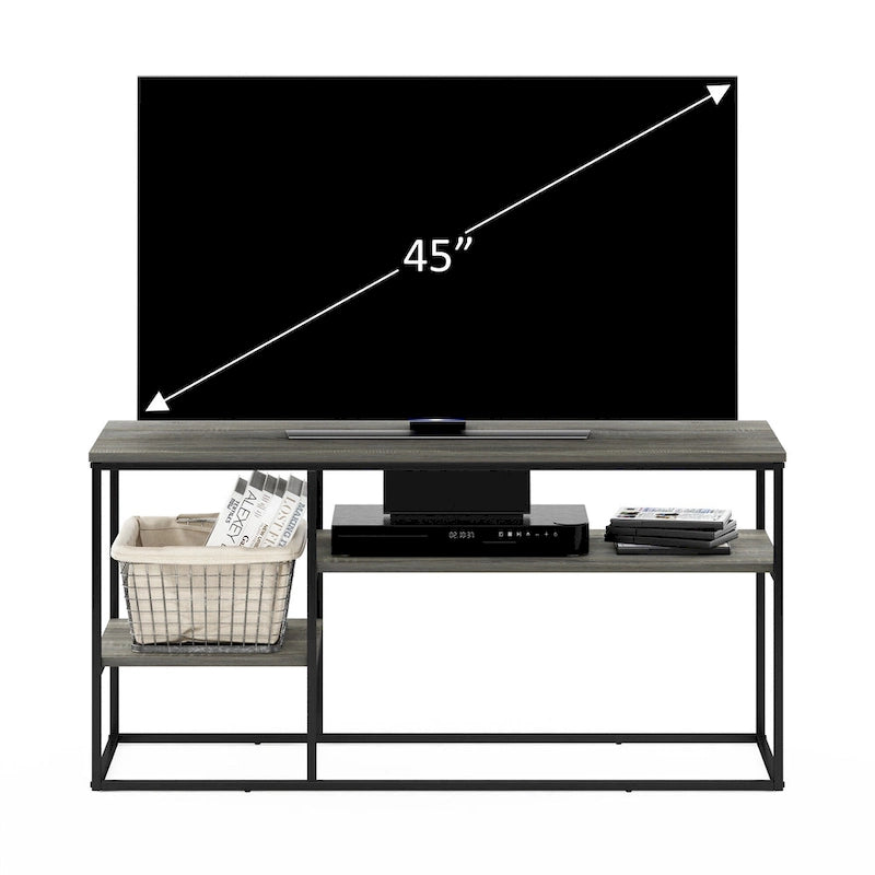 Meuble TV moderne pour téléviseur jusqu'à 50 pouces, coloris noyer Columbia