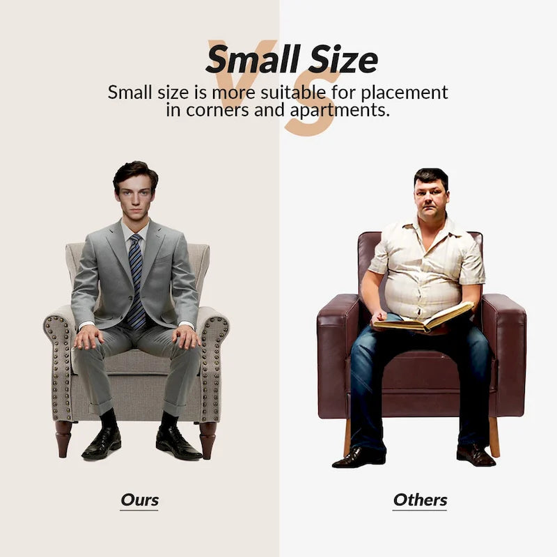 Lot de 2 chaises d'appoint rembourrées et confortables avec pieds en bois tournés et garniture cloutée par