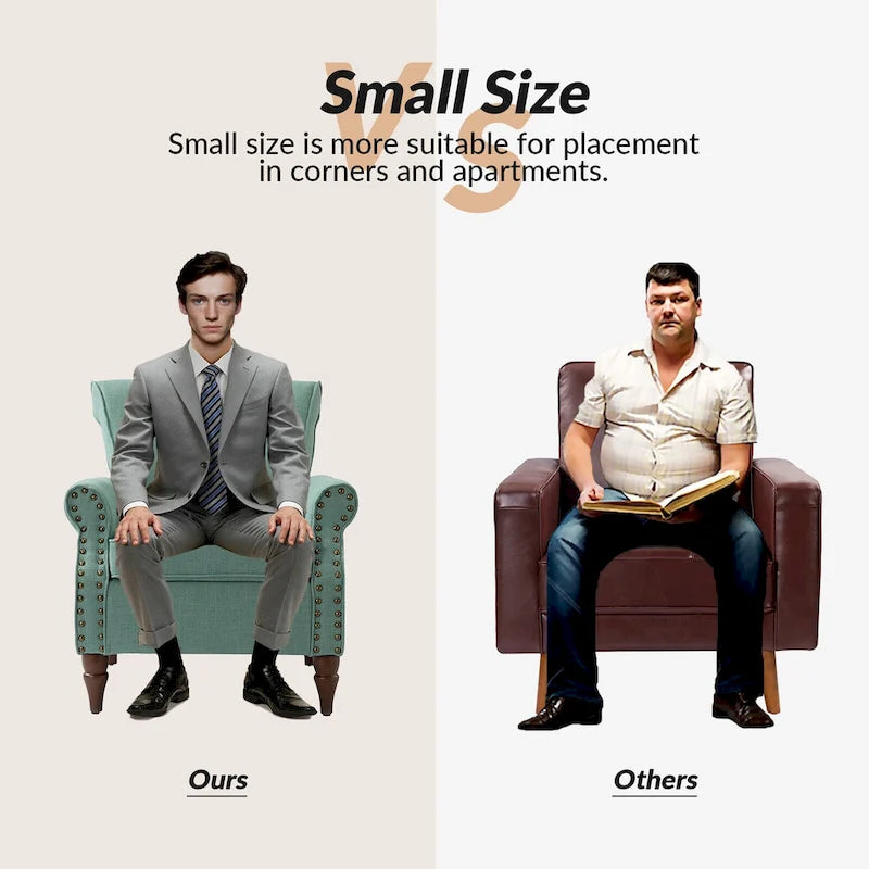 Lot de 2 chaises d'appoint rembourrées et confortables avec pieds en bois tournés et garniture cloutée par