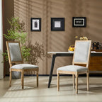 Chaise de salle à manger Regina Wood Tapissée par