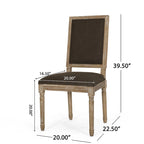 Chaise de salle à manger Regina Wood Tapissée par