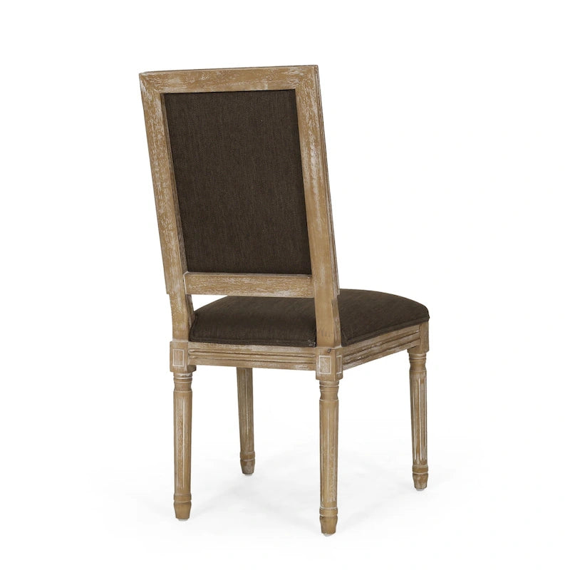 Chaise de salle à manger Regina Wood Tapissée par