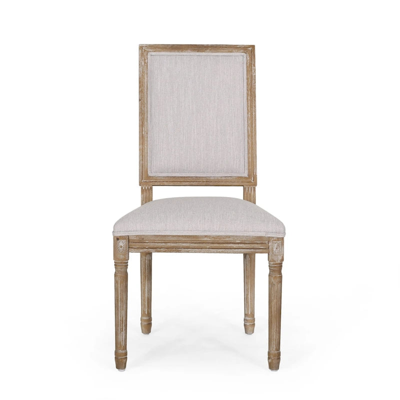 Chaise de salle à manger Regina Wood Tapissée par