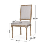 Chaise de salle à manger Regina Wood Tapissée par